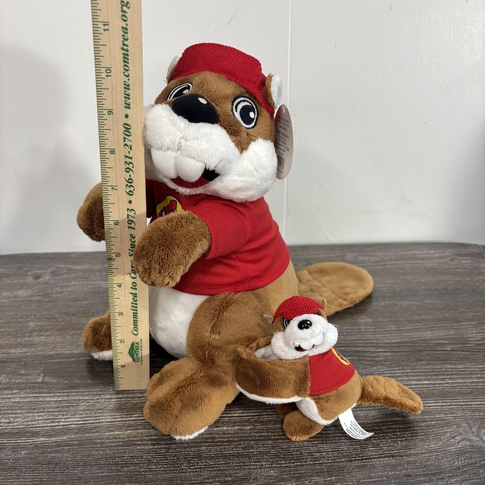 Buc-ee's Bucky Beaver Plush Stuffed Animal Toy Small Brown 11"